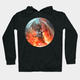 Awesome Heavy Metal Fantasy Screaming Fire Dragon Hoodie